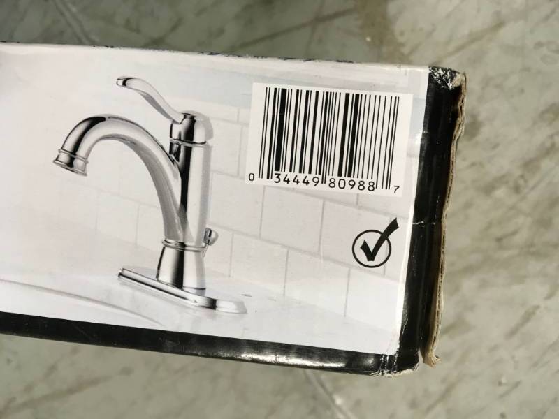 lot 99 image: Delta Porter 4 in. Centerset Single-Handle Bathroom Faucet in Chrome  open box in like new condition