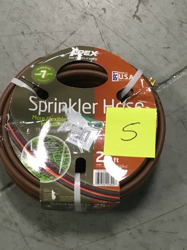 Apex 1 in. Dia x 25 ft. Sprinkler Water Hose open box in like new condition
