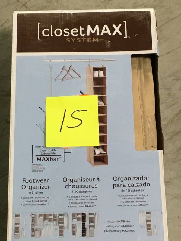 neatfreak 10-Shelf Shoe Organizer open box in like new condition