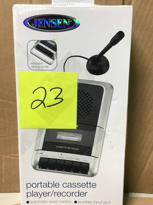 JENSEN Cassette PlayerRecorder open box in like new condition
