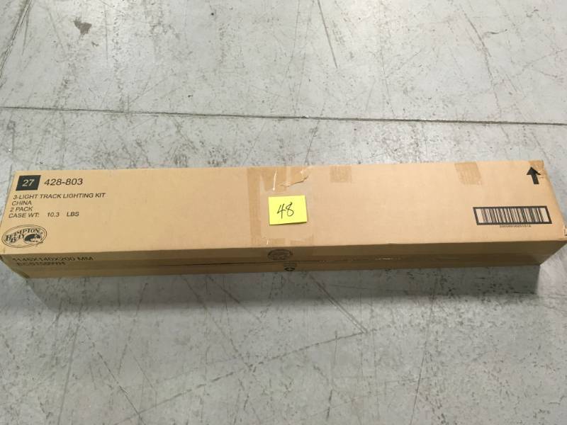 Hampton Bay 3-Light White Linear Track Lighting Kit CASE 2 PACK not used