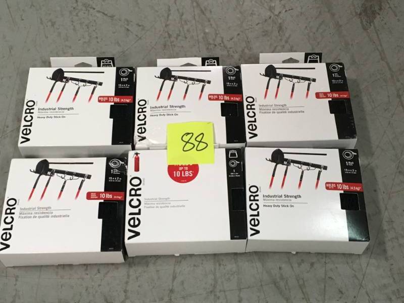 VELCRO Brand 15 ft. x 2 in. Industrial Strength Tape LOT OF 6 not used