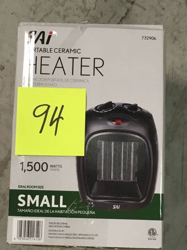 1,500-Watt Convection Electric Portable Heater and Fan in like new condition