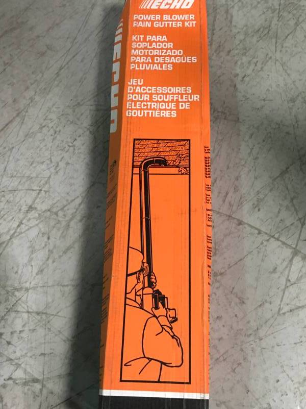 lot 16 image: ECHO Standard Rain Gutter Cleaning Kit for Leaf Blowers open box in like new condition