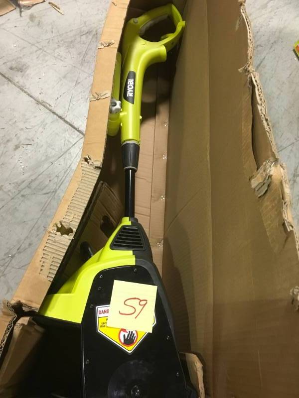 lot 59 image: Ryobi 12 in. 8-Amp Corded Electric Snow Blower Shovel