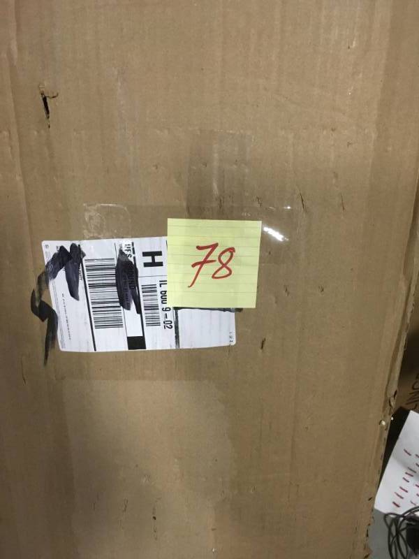 lot 78 image: Edsal 72 in. H x 36 in. W x 18 in. D 5-Shelf Steel Shelving Unit in Black open box in like new condition