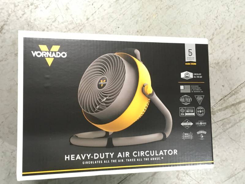 lot 99 image: Vornado 10.75 in. Heavy-Duty High-Velocity Whole Room Shop Fan not used