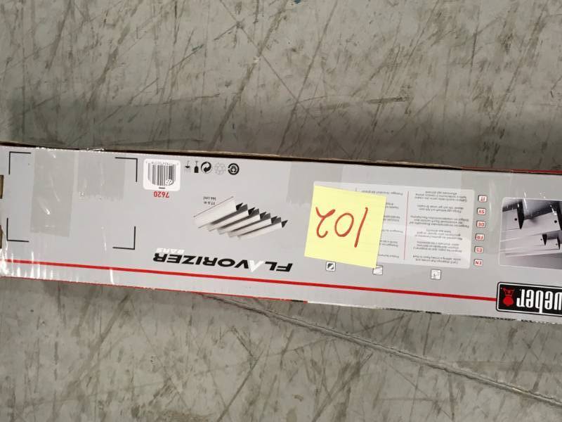 lot 102 image: Weber Stainless Steel Replacement Flavorizer Bars for Genesis 300 Gas Grill (5-Pack) not used