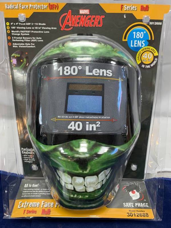 lot 13 image: Welding Hulk Helmet ADF 3-10  $287 Retail