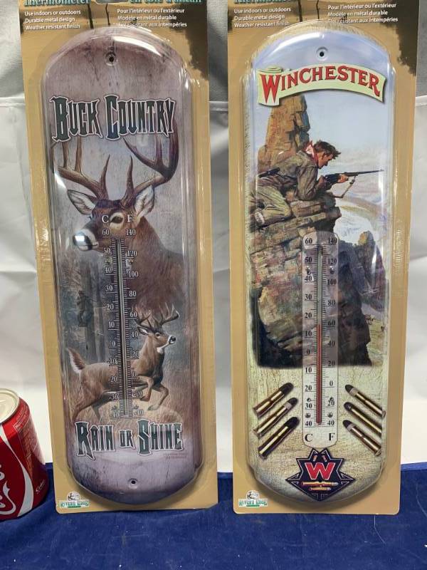 lot 47 image: Lot of 2 IndoorOutdoor Thermometers