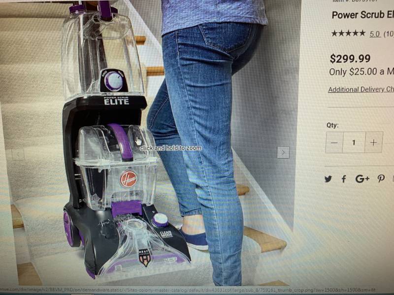 lot 49 image: Hoover Power Scrub Elite Pet Carpet Cleaner NEW
