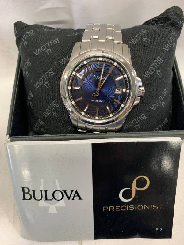 lot 60 image: Brand New Mens Bulova Precisionist Watch $275 retail