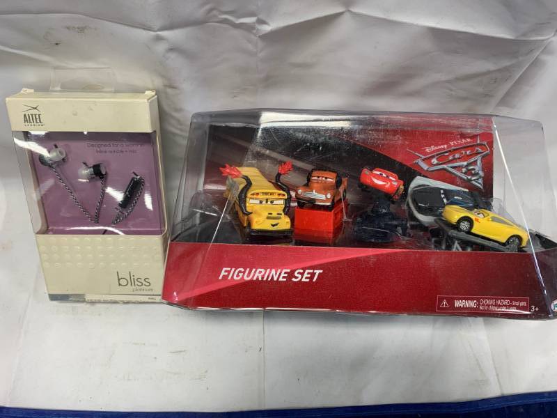 lot 63 image: Altec Bliss Platinum Earphones & Cars Toys Set