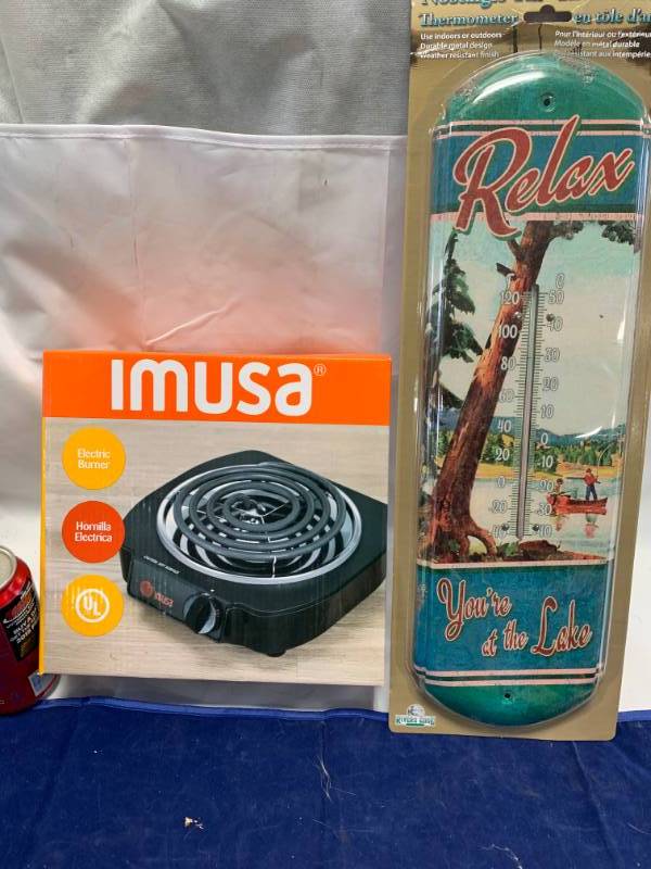 lot 64 image: At the Lake IndoorOutdoor Thermometer & Hot Plate