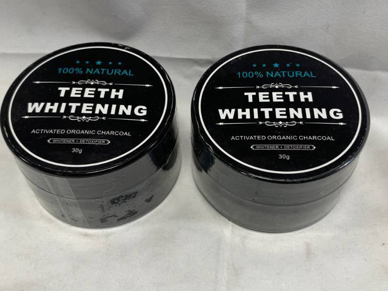 lot 78 image: Organic Coconut Charcoal Teeth Whitener (lot of 2)