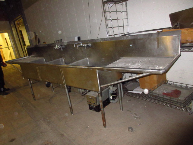 3 Sink Stainless Steel Dishwashing Station Abi 474
