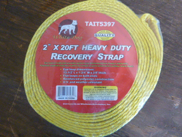 lot 26 image: NEW White Dog Heavy Duty Recovery Strap