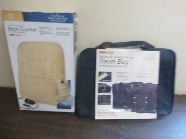 lot 102 image: Back Cushion and Travel Bag