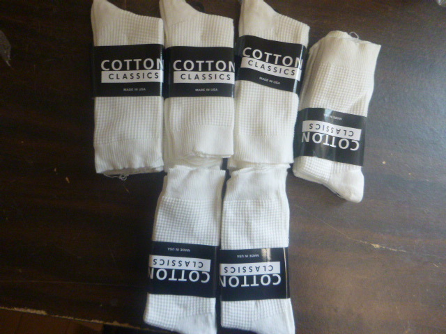 lot 136 image: 6 Packs of Cotton Classic Socks