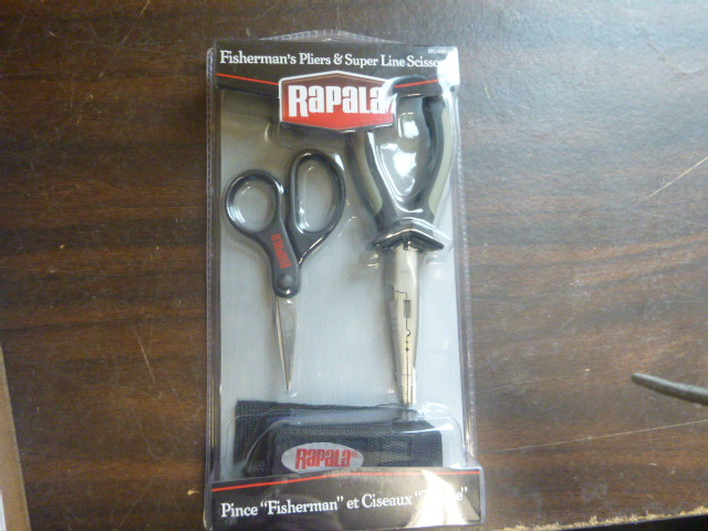 lot 158 image: Rapala Fishermans Pliers and Super Line Scissors