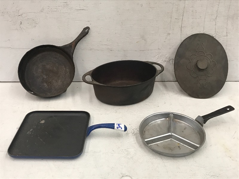 4-Piece Lot Of Cast Iron Cookware