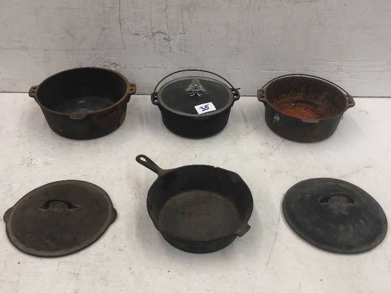 4-Piece Lot Of Cast Iron Cookware
