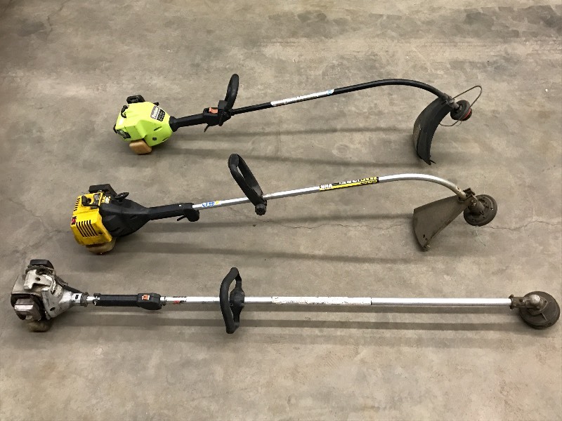 lot 34 image: Lot Of (3) Gas-Powered Grass Trimmers
