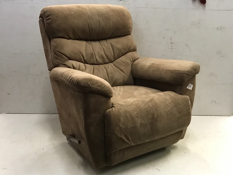lot 57 image: Lazy-Boy Micro-Fiber Recliner Chair