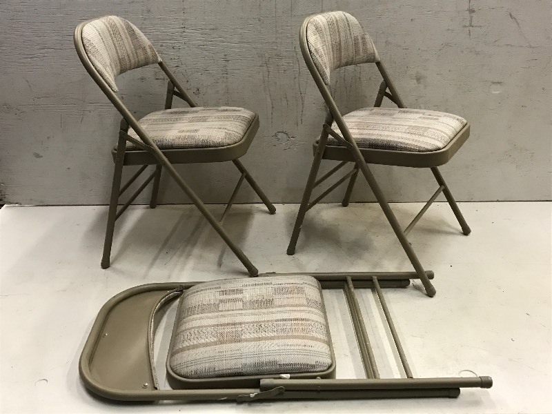 lot 59 image: (3) Folding Chairs