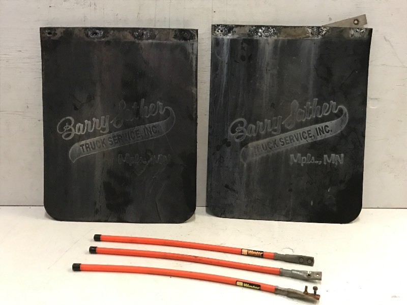 lot 75 image: (3) Plow Markers, (2) Mud Flaps