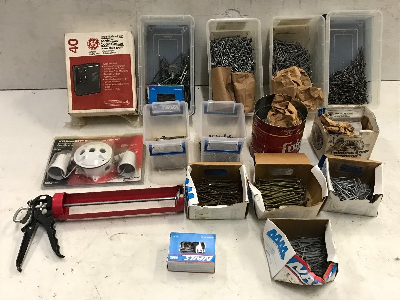 lot 84 image: Lot Of Assorted Hardware  Fasteners  Etc