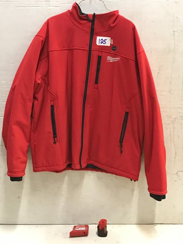 lot 125 image: Milwaukee M12 Heated Work Jacket