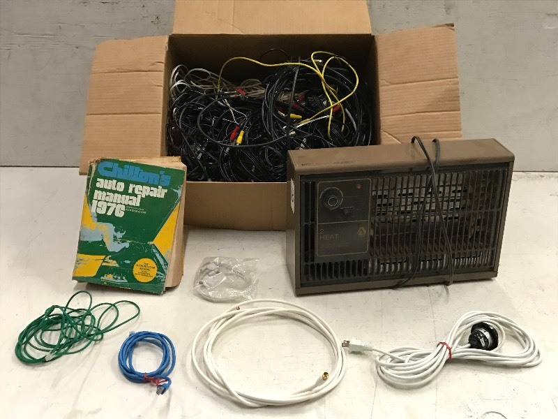 lot 133 image: Arvin Electric Heater & Assorted Electronics Cords