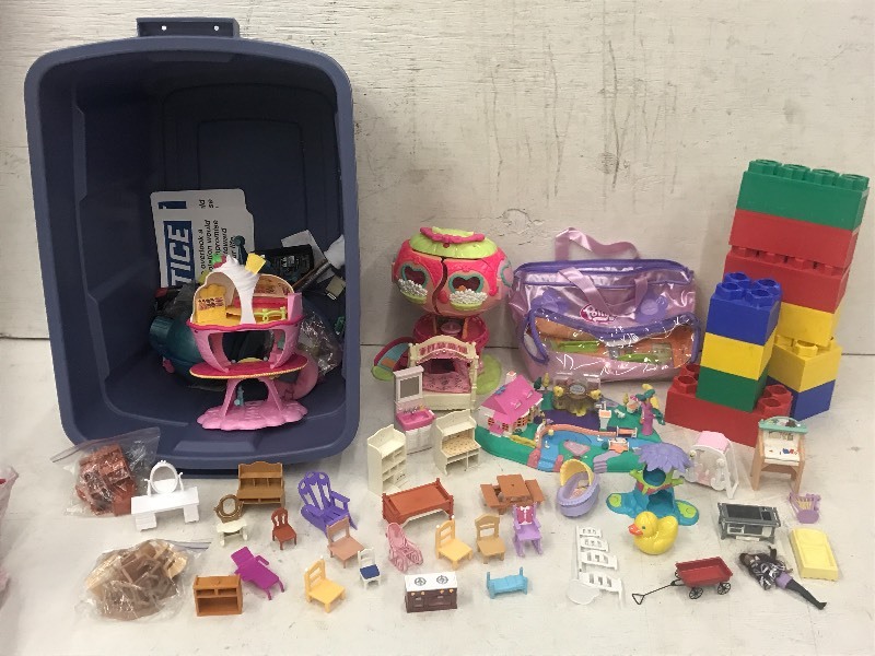lot 151 image: Tote Of Assorted Childrens Toys