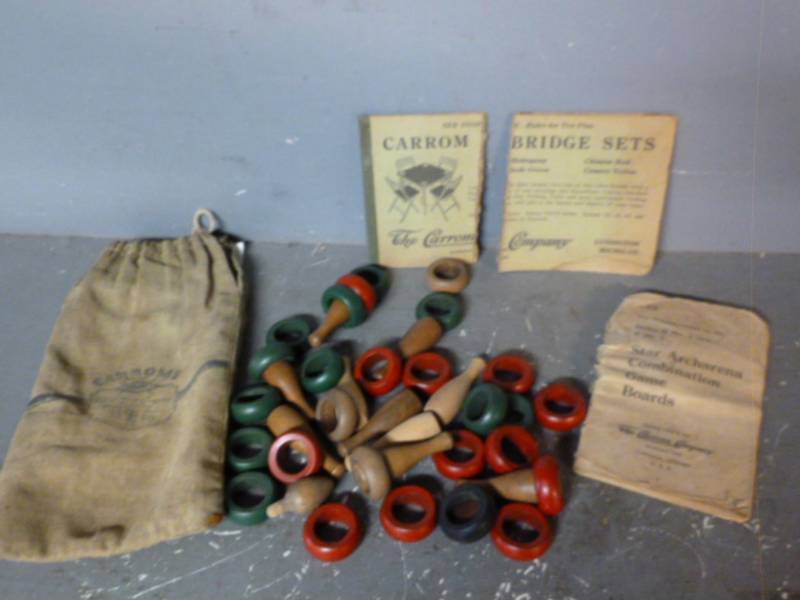 lot 80 image: Antique Carroms Game