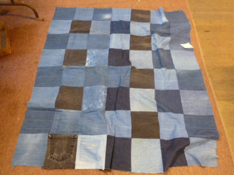 lot 145 image: Denim Quilt Face