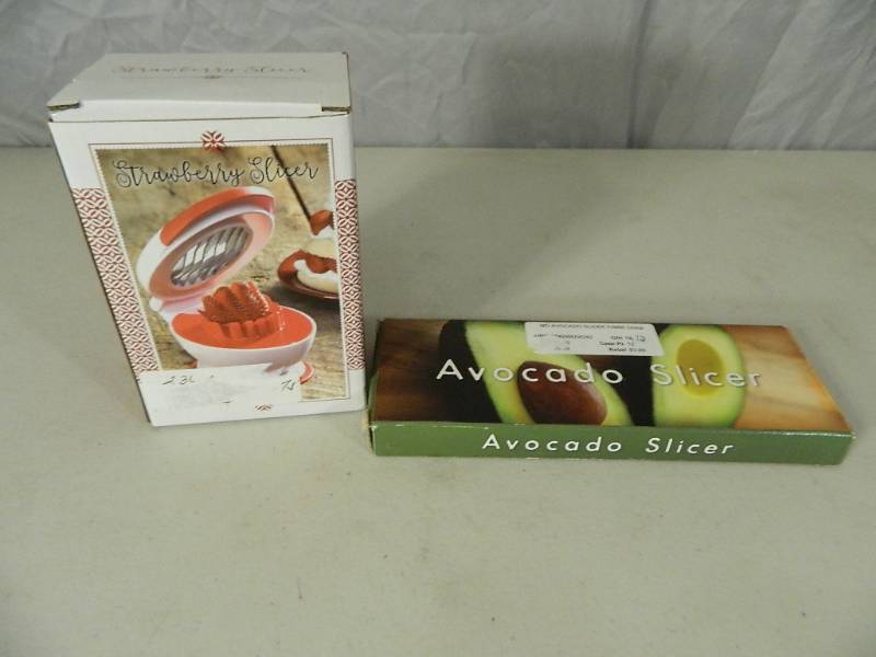 lot 20 image: New Strawberry Slicer and New Avocado Slicer