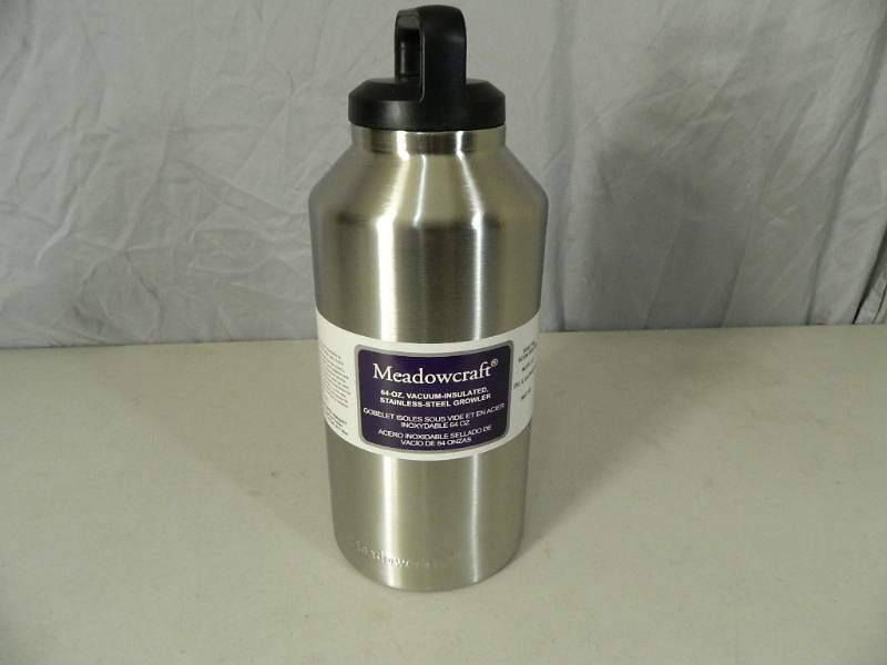 lot 30 image: New Meadowcraft 64 oz SS Growler