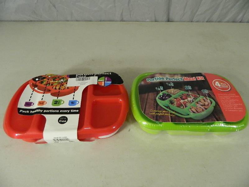 lot 41 image: 2 New Portion Perfect Containers
