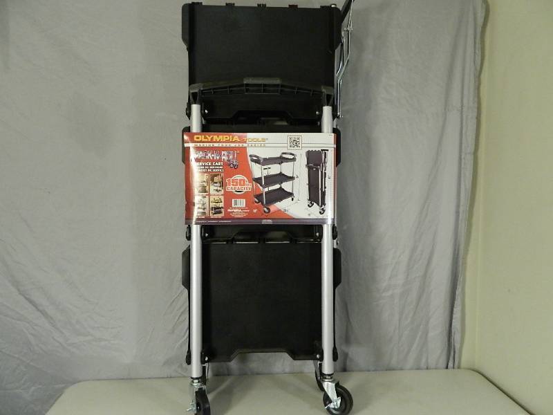 lot 50 image: New Olympia 3 Tier Folding Cart