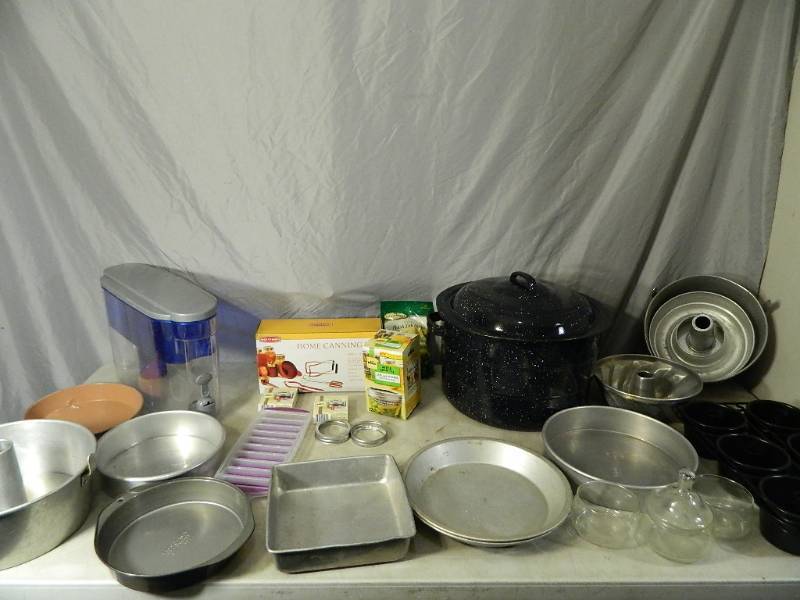 lot 127 image: Canning Items, Pans, More