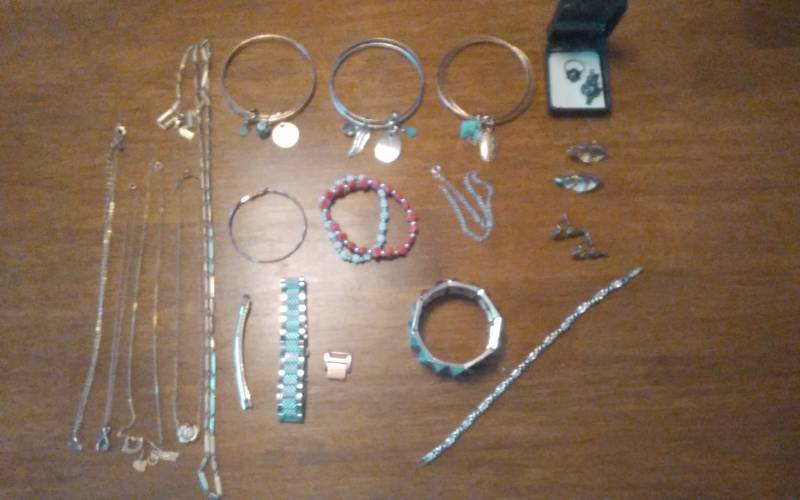 Lot Of Assorted Jewelry Charm Bracelets, Earrings, Necklaces, Ring, Charm