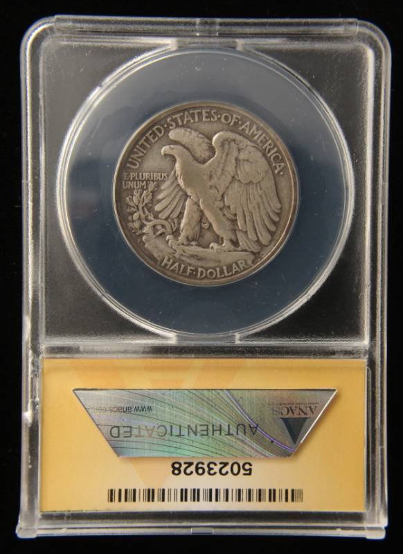 1920-S WALKING LIBERTY HALF DOLLAR VF20 ANACS