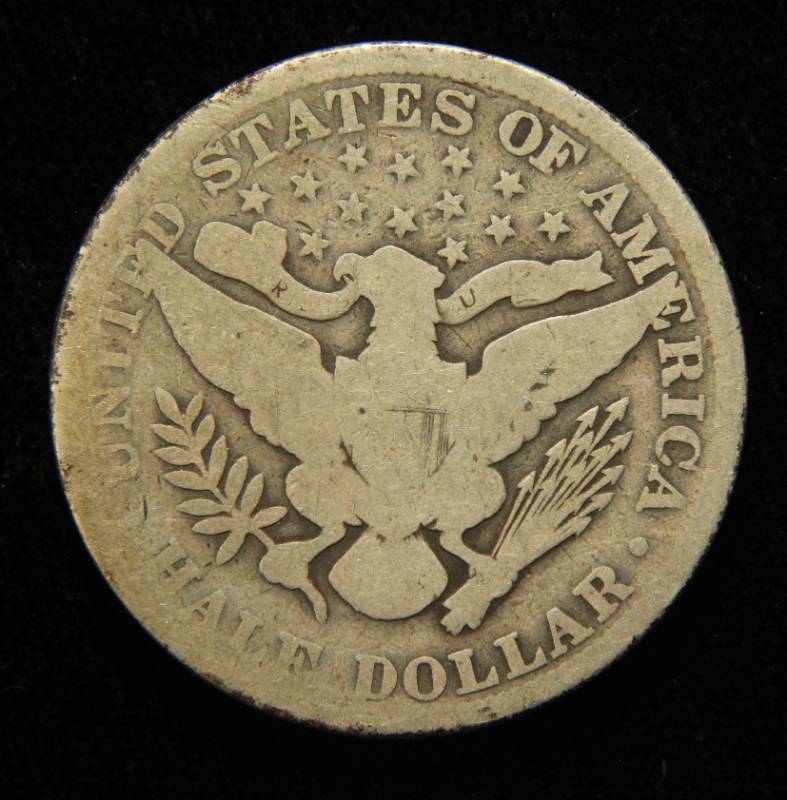 1901 BARBER SILVER HALF DOLLAR