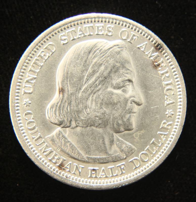 1893 US COLUMBIAN EXPO SILVER HALF DOLLAR 1893 WORLDS FAIR COMMEMORATIVE