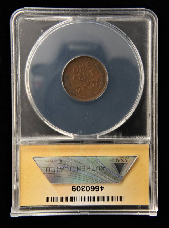 1924-D US WHEAT CENT VF20 ANACS BETTER DATE COIN