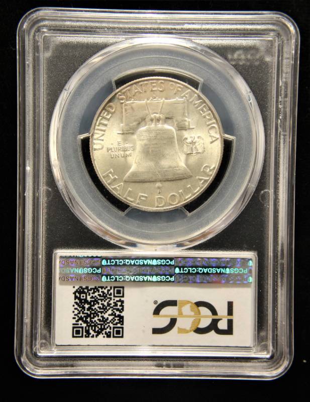 1952-S FRANKLIN SILVER HALF DOLLAR MS64 PCGS