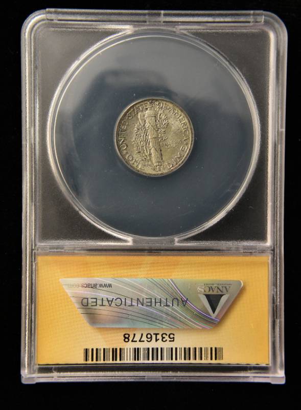 1936 MERCURY DIME MS63 ANACS