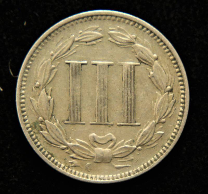 1871 US THREE CENT NICKEL