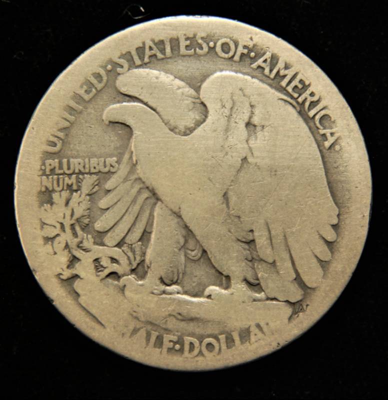 1916-S WALKING LIBERTY HALF DOLLAR